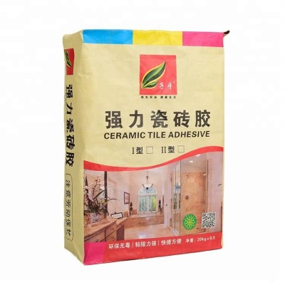 Wholesale Durable 25kg Pp Package Plastic Bag Paper Kraft Paper Cement Bag