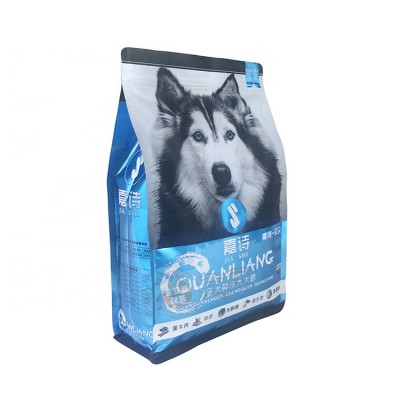 Recycle Box Food Pouch Plastic Package Bag For Pet Food Packaging